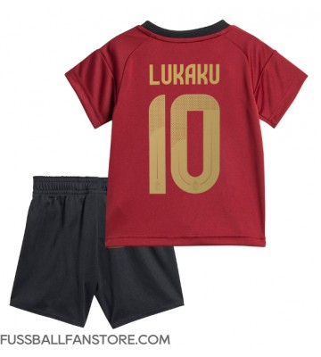 Belgien Romelu Lukaku #10 Replik Heimtrikot Kinder EM 2024 Kurzarm (+ Kurze Hosen)